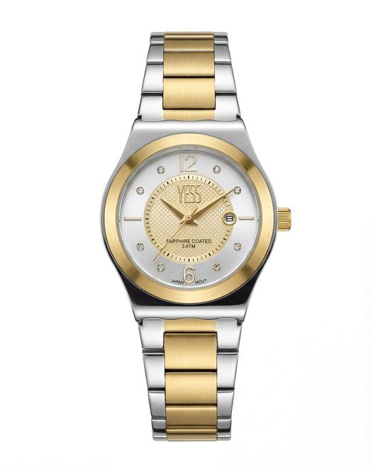 Reloj Yess Mujer Plateado y Dorado Y25017-2