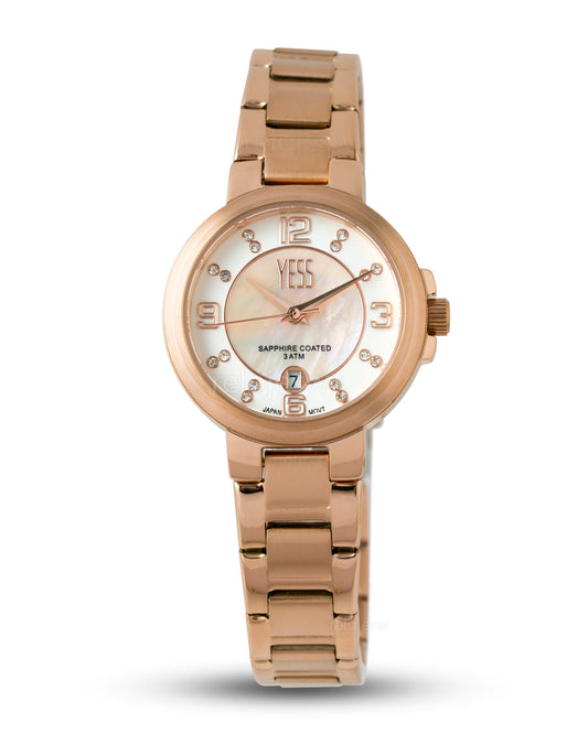 Reloj Yess Mujer Oro Rosa Y25019-5