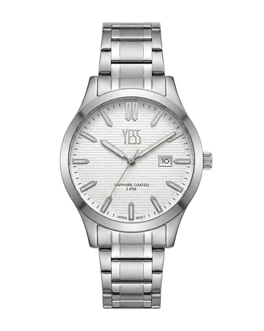 Reloj Yess Hombre Plateado Y25026-1