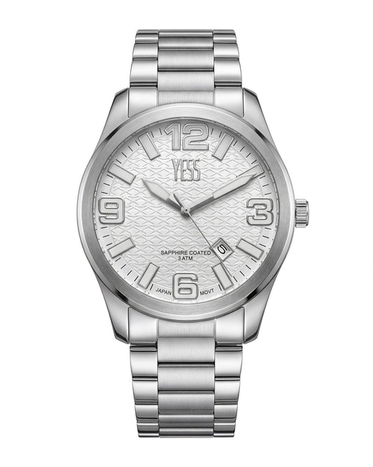 Reloj Yess Hombre Plateado Y25027-1
