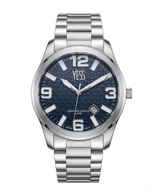 Reloj Yess Hombre Plateado Y25027-2