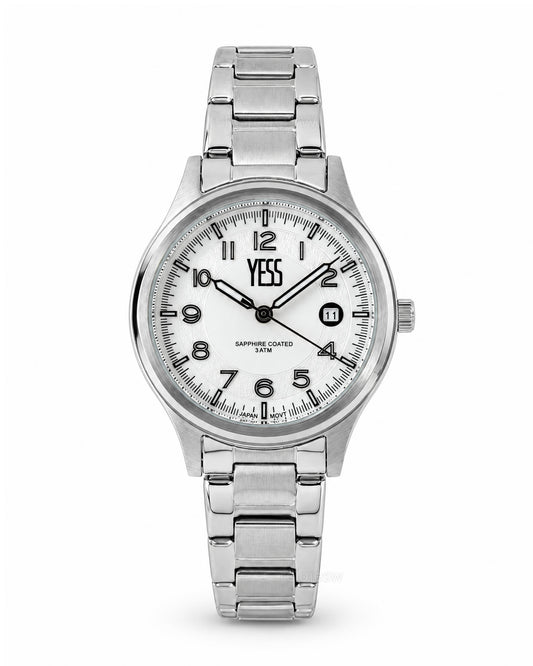 Reloj Yess Mujer Original Plateado Y25034L-1