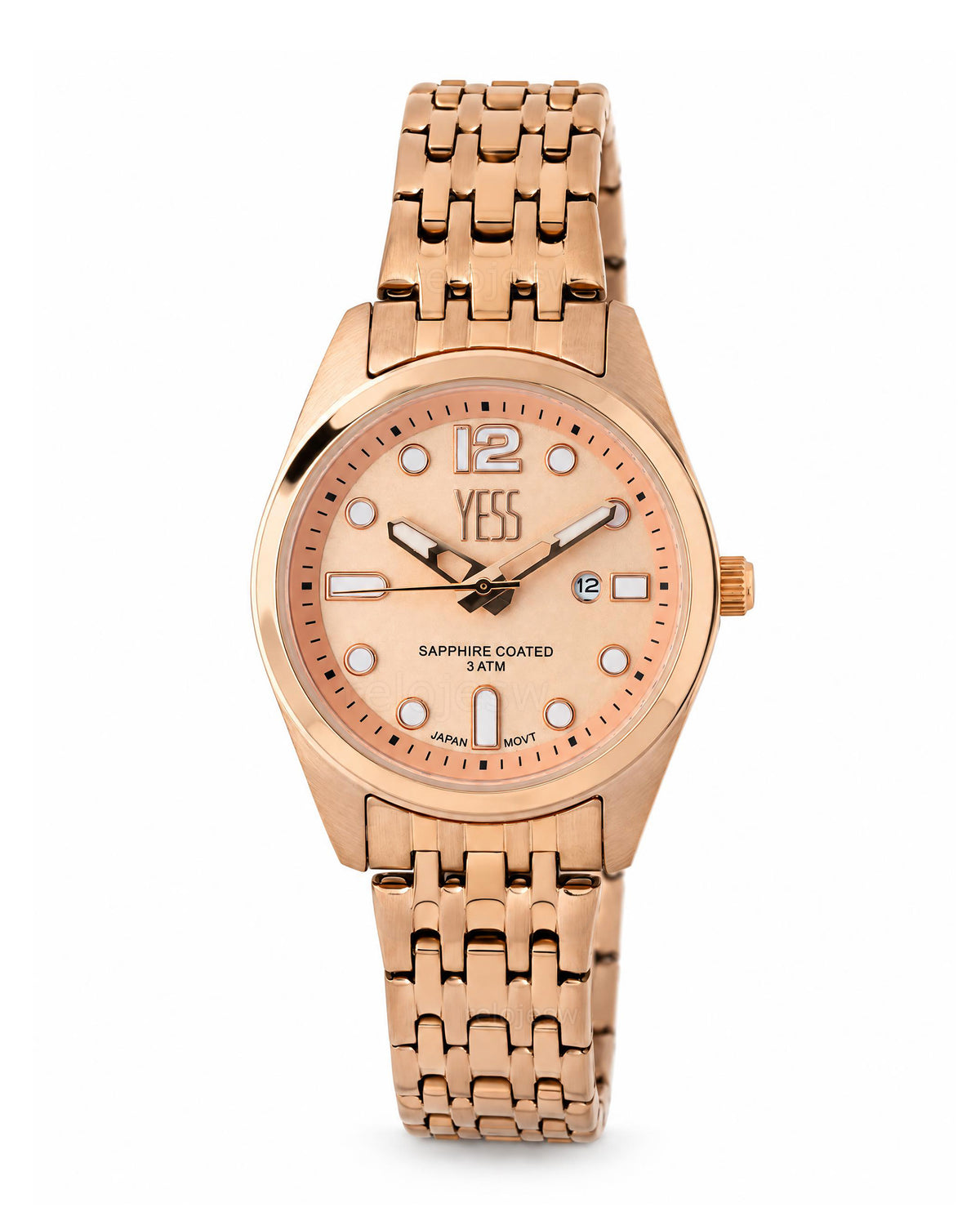 Reloj Yess Mujer Original Oro Rosa Y25036L-1