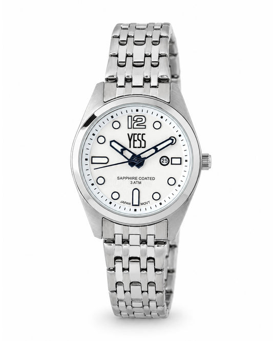 Reloj Yess Mujer Original Plateado Y25036L-5