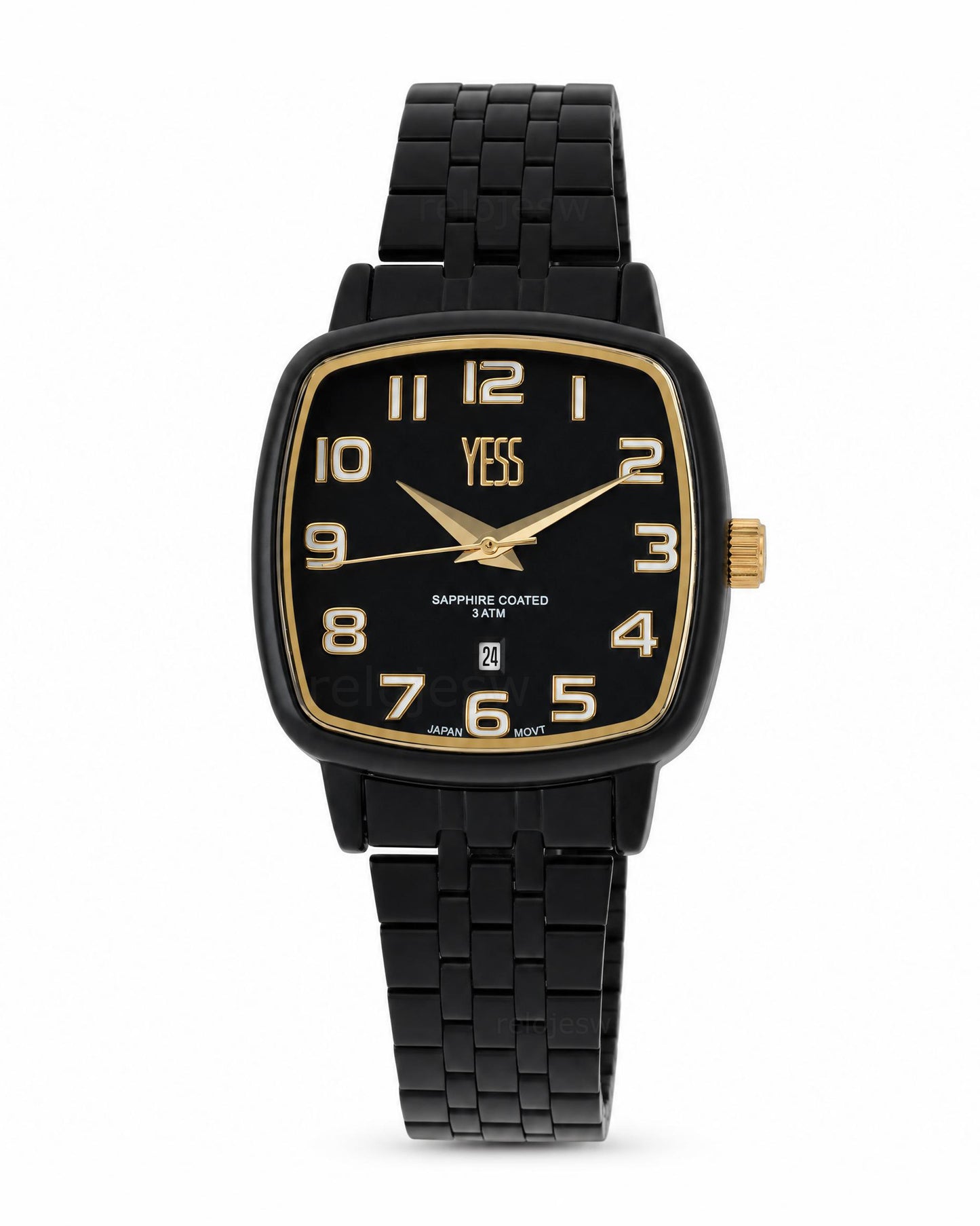 Reloj Yess Mujer Original Negro Y25038-1