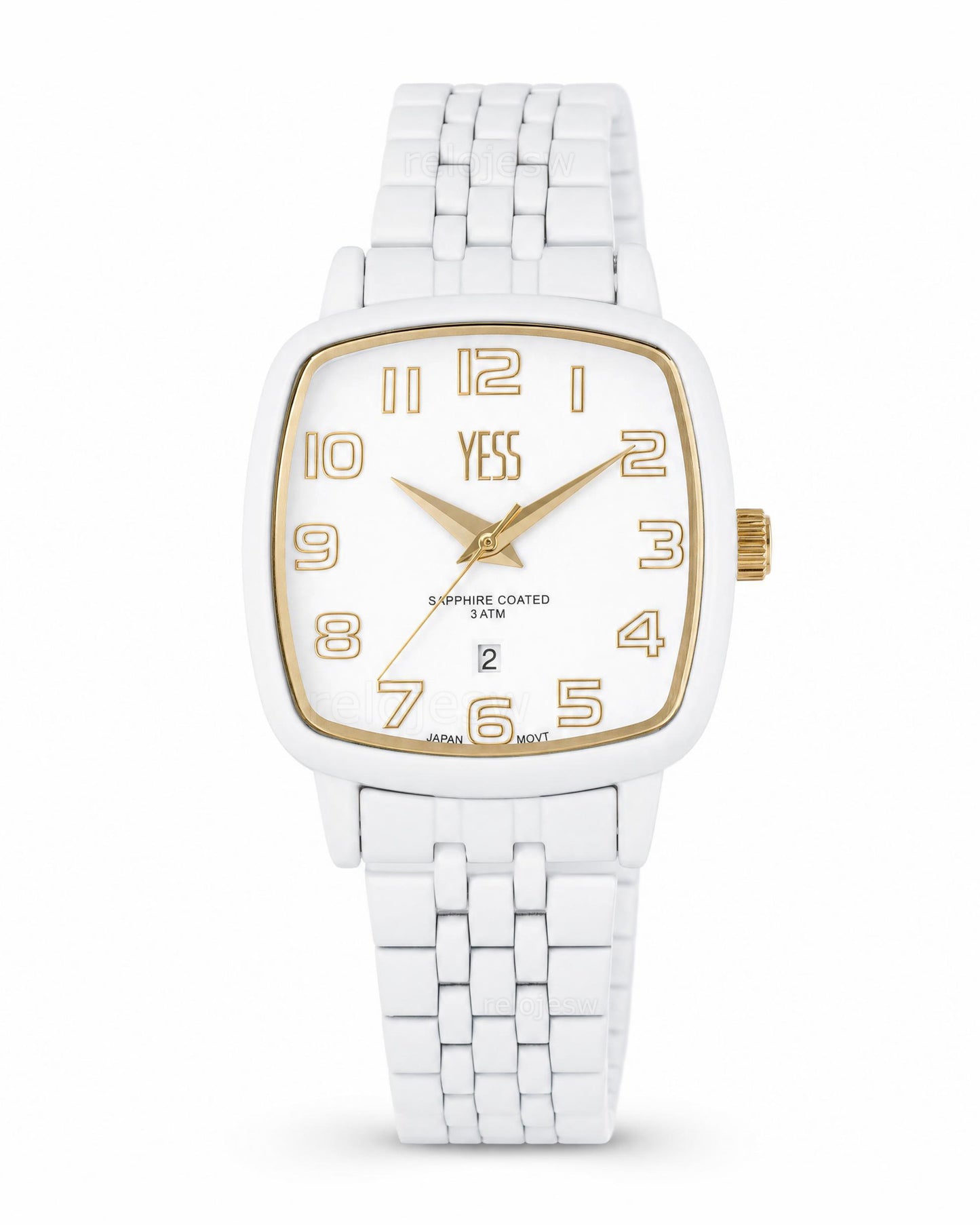 Reloj Yess Mujer Original Blanco Y25038-2