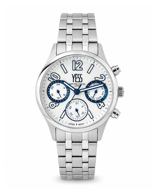 Reloj Yess Mujer Original Plateado Y25066-1