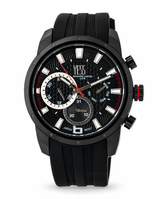 Reloj Yess Hombre Original Negro Y25077-2