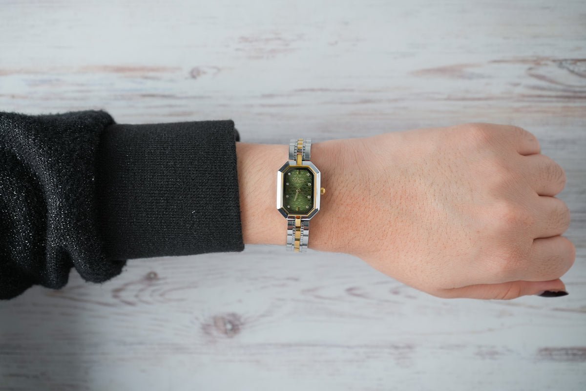 Reloj Scottie Mujer Original Plateado y Dorado 9783-BIVE