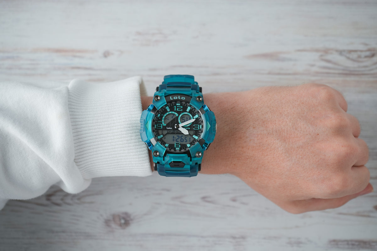 Reloj Loto Hombre Original Turquesa LT-2574-TU