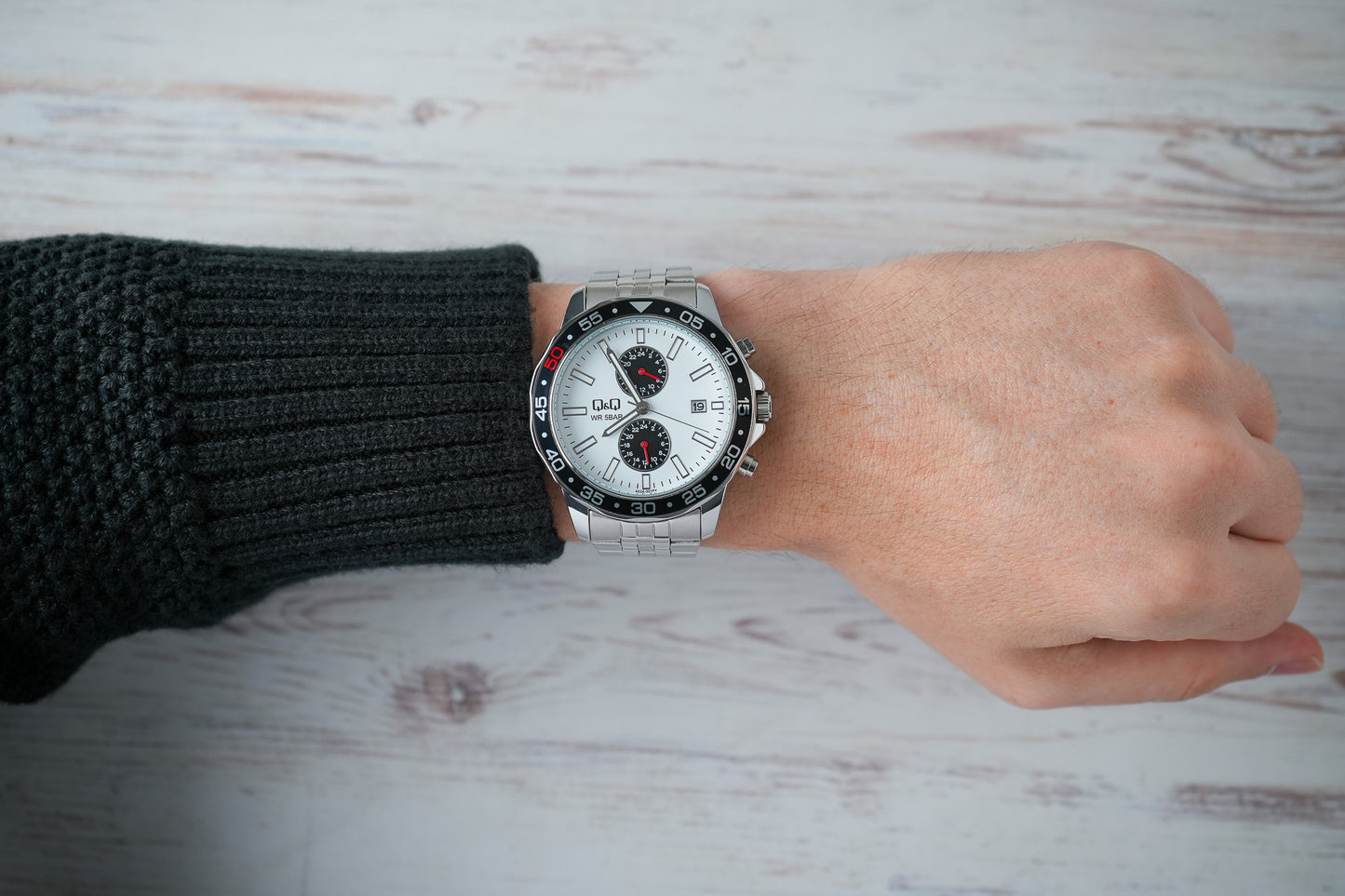 Reloj Q&Q Original Hombre Plateado A53A001Y