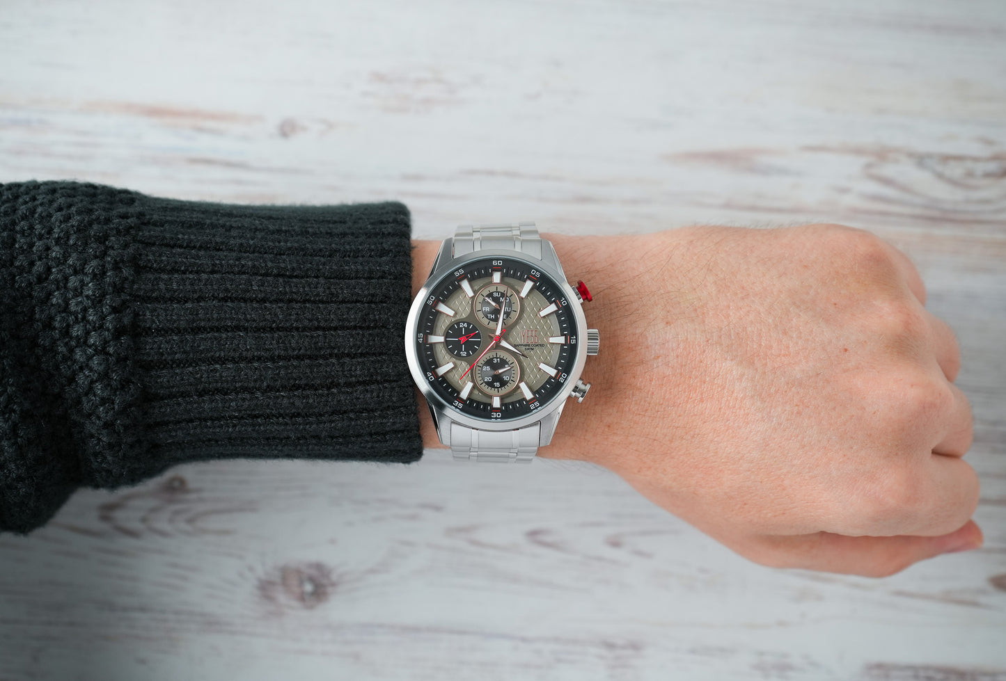 Reloj Yess Hombre Original Plateado SMT-251150-3