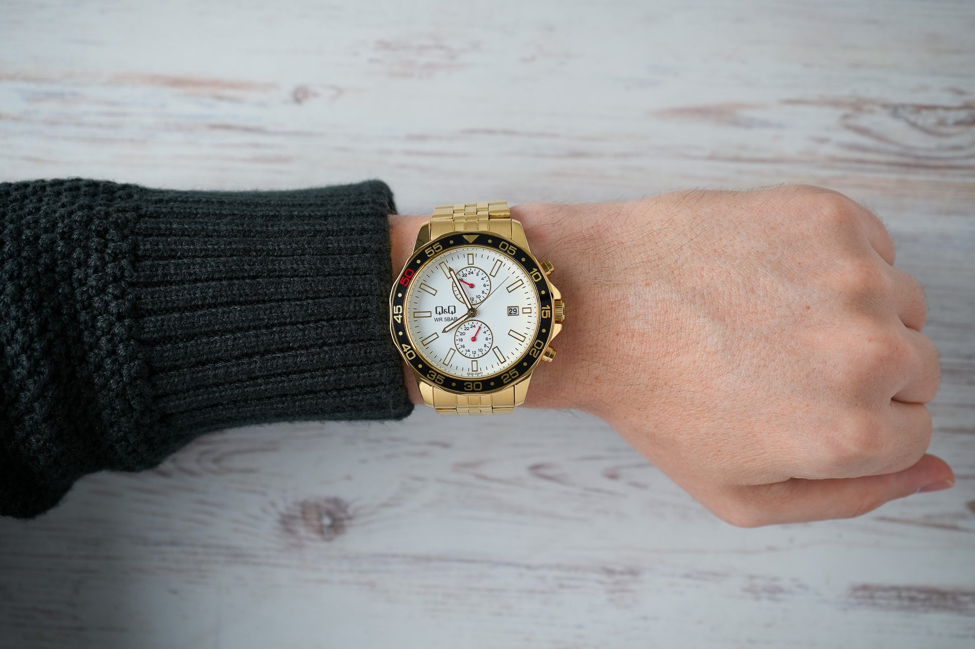 Reloj Q&Q Original Hombre Dorado A53A004Y