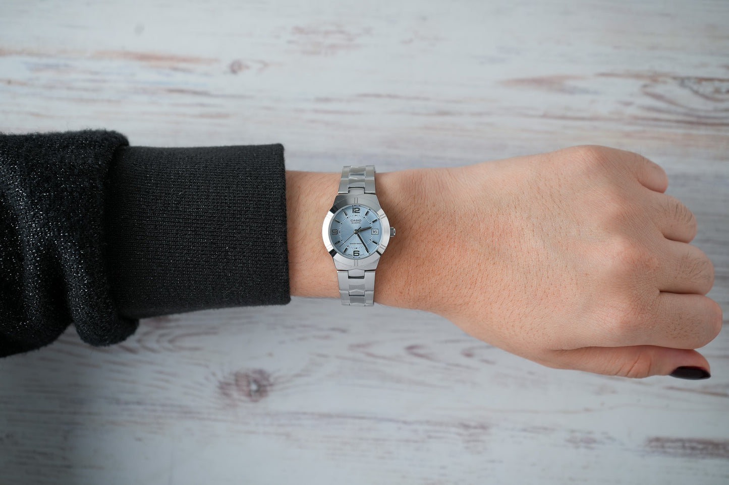 Reloj Casio Original Mujer Plateado LTP-1241D-2A