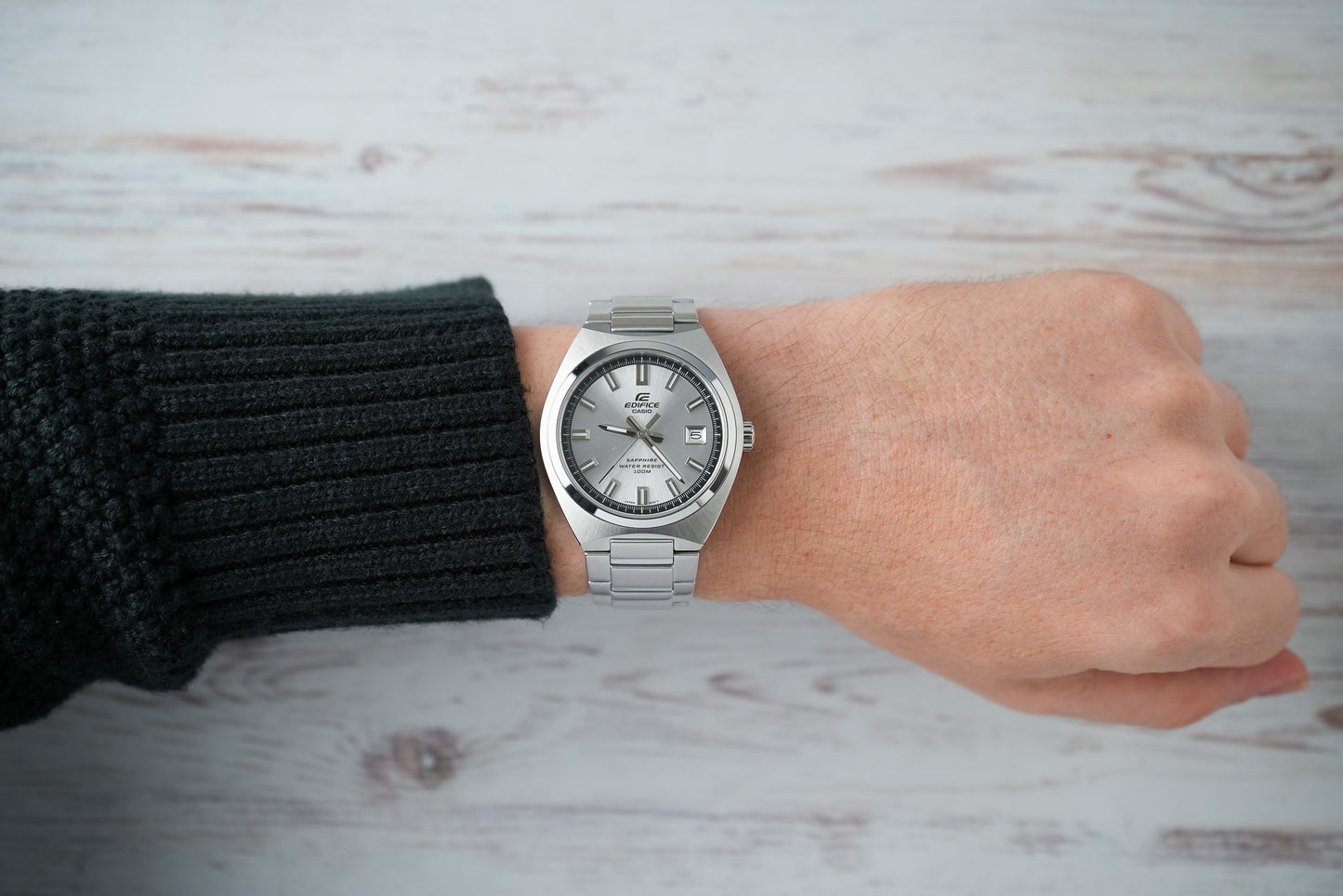 Reloj Casio Hombre Original Plateado EFB-109D-7AV