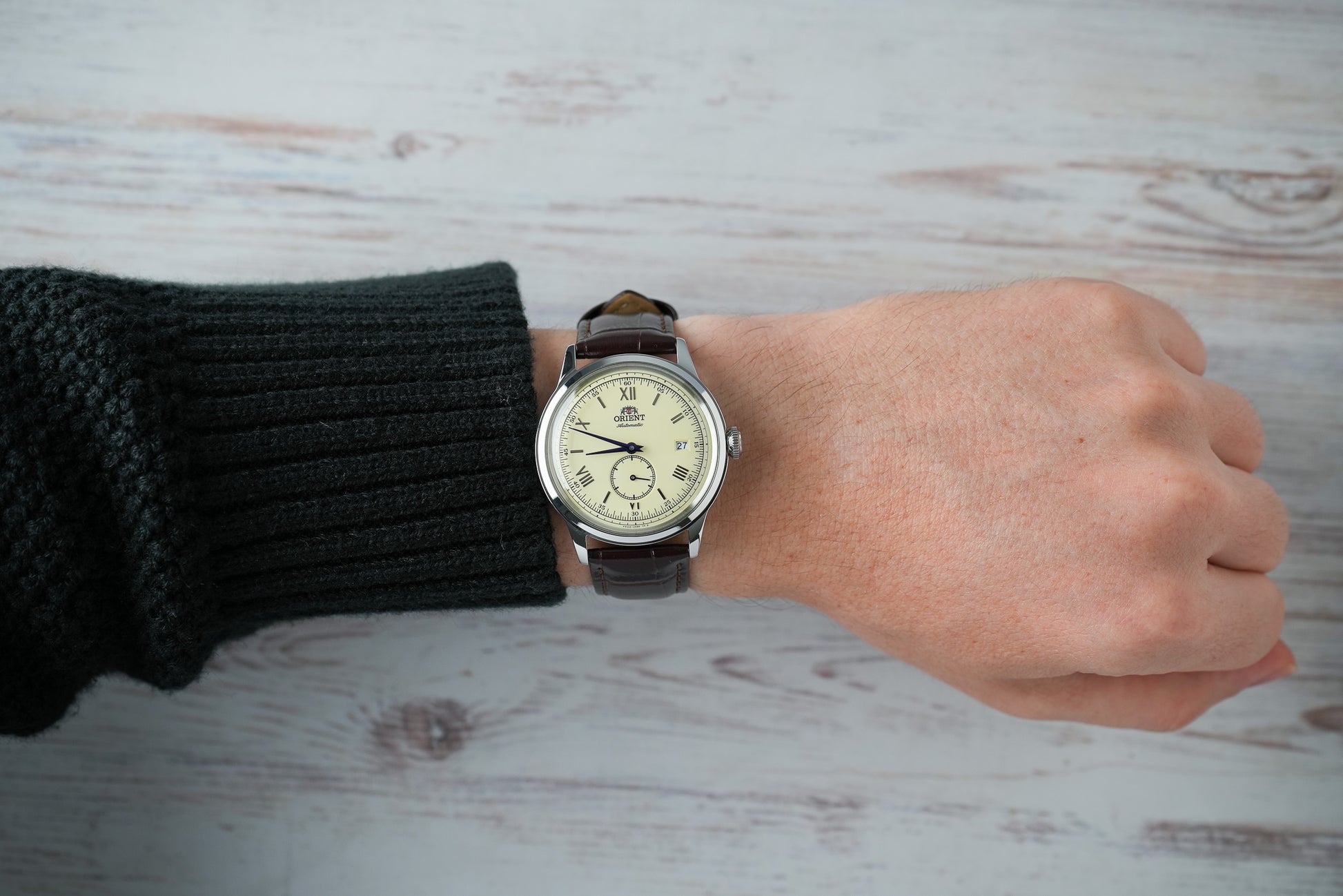 Reloj Orient Hombre Original Bambino Small Seconds V2 Marrón RA-AP0105Y