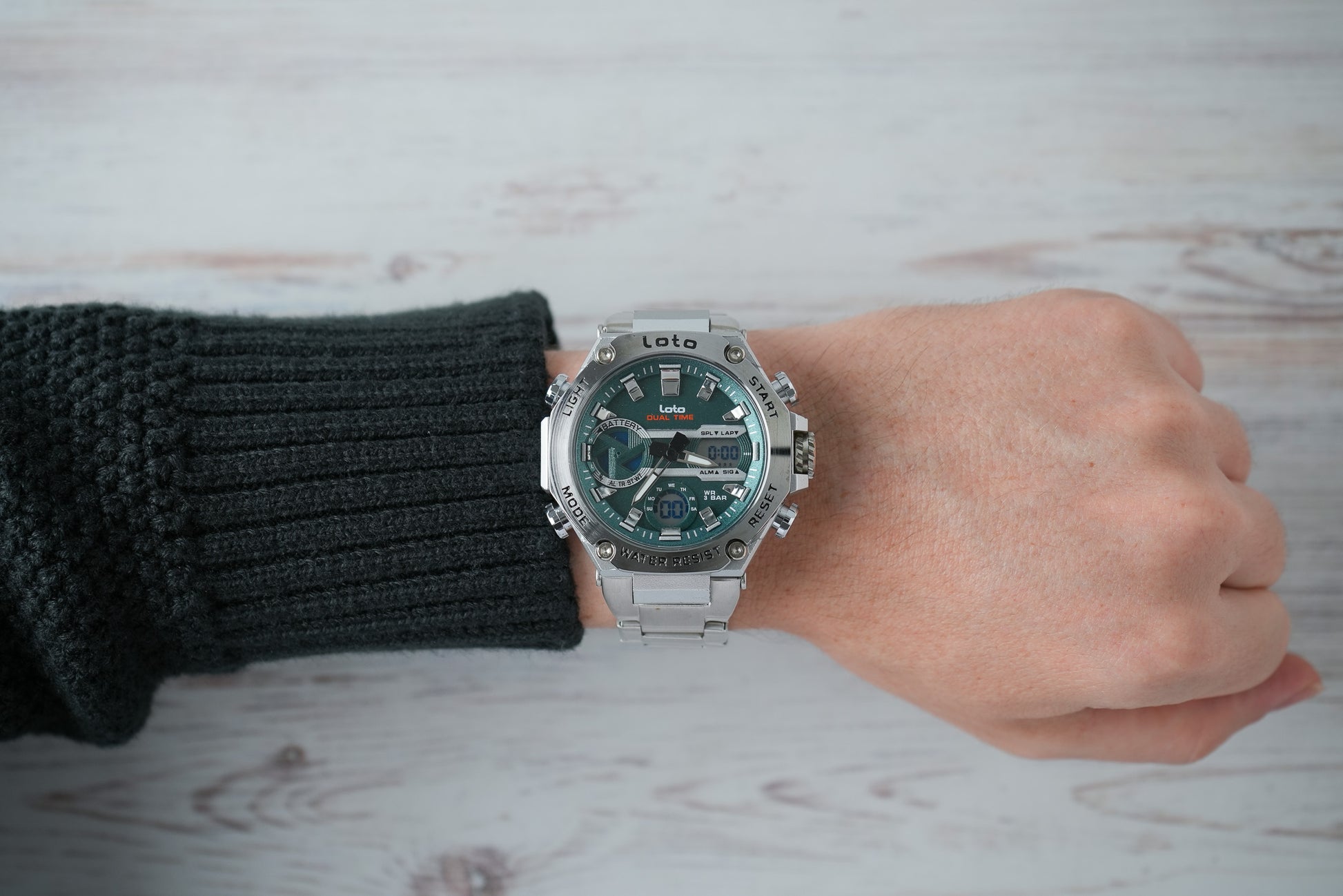 Reloj Loto Hombre Original Plateado LT-2580-PLVE