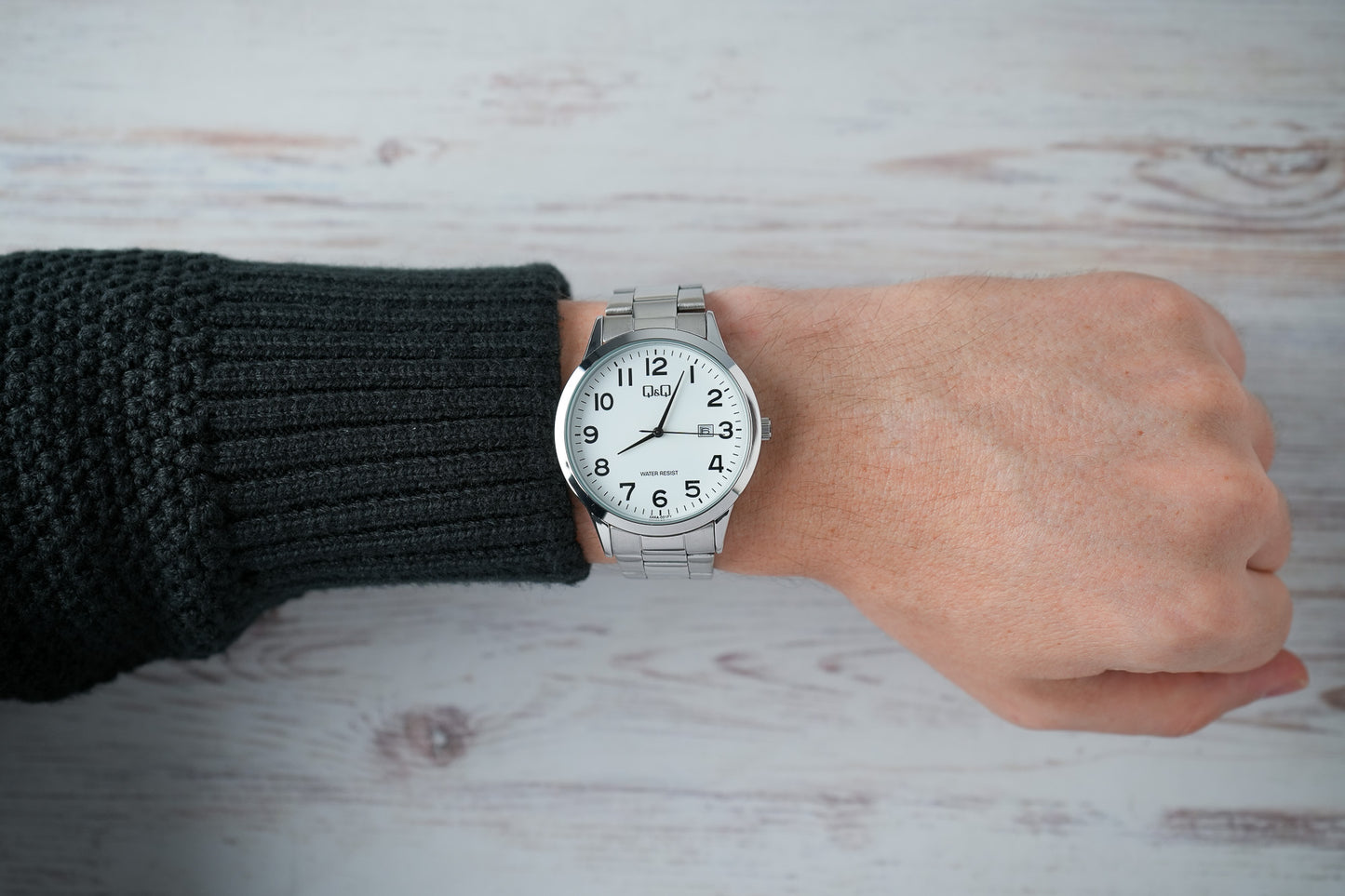 Reloj Q&Q Original Hombre Plateado A44A001Y