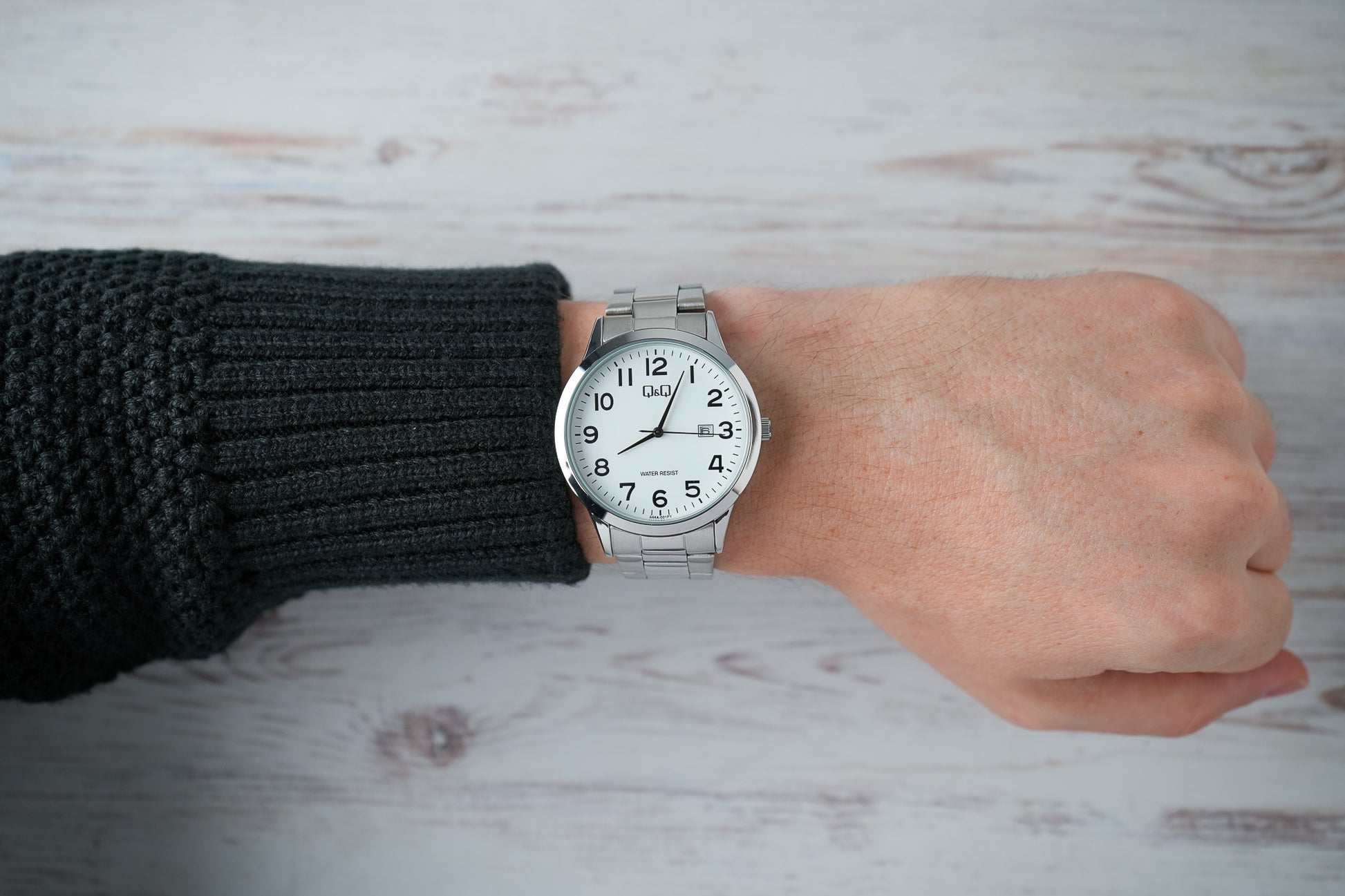 Reloj Q&Q Original Hombre Plateado A44A001Y