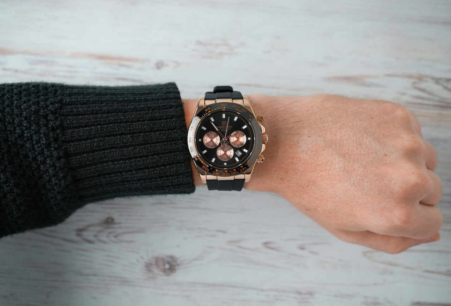 Reloj Naviforce Hombre Original Negro NF8054-NEOR