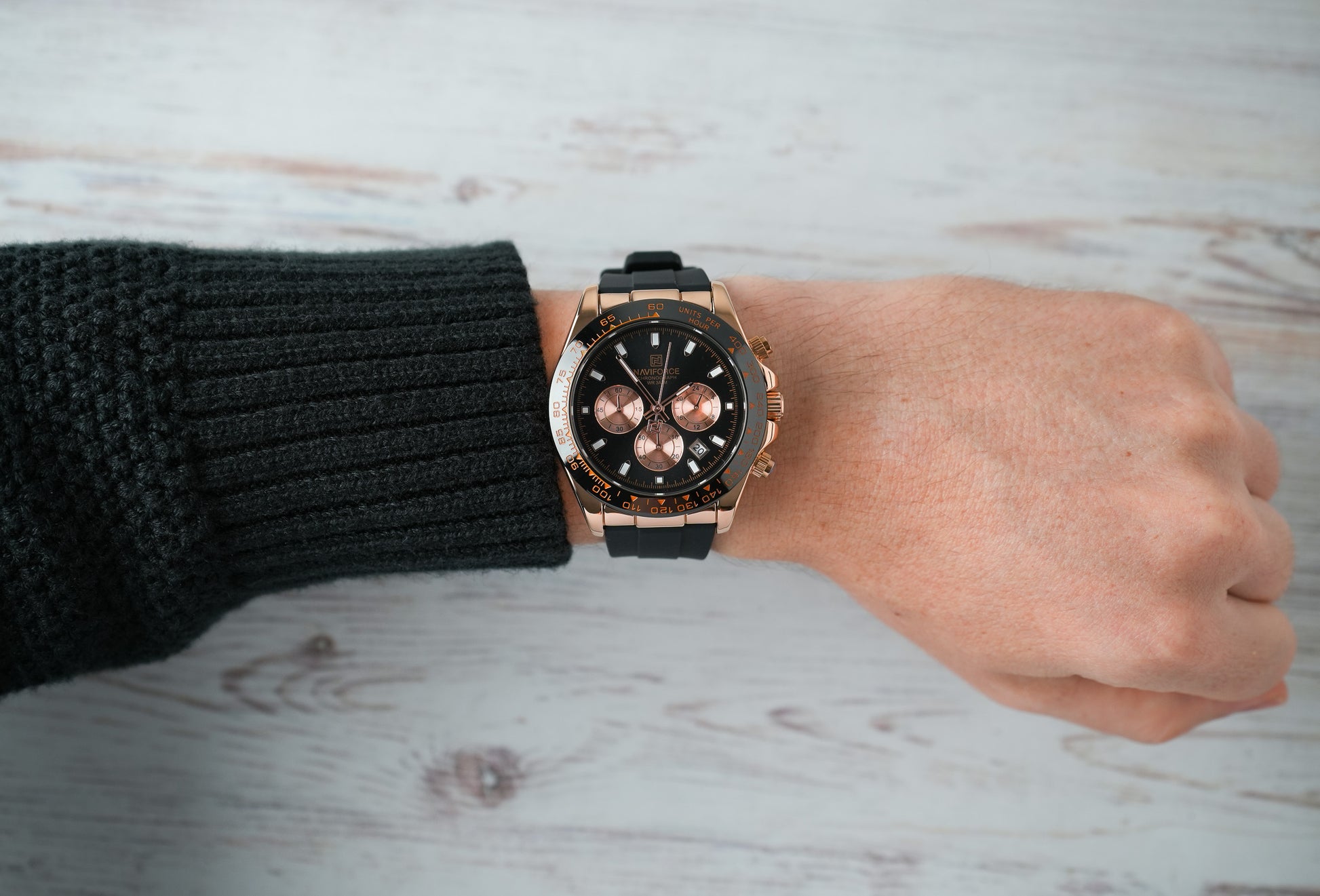 Reloj Naviforce Hombre Original Negro NF8054-NEOR