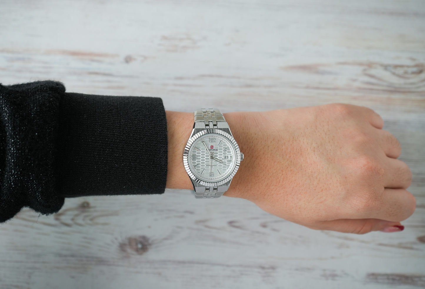 Reloj Naviforce Mujer Original Plateado NF5079-PLPL