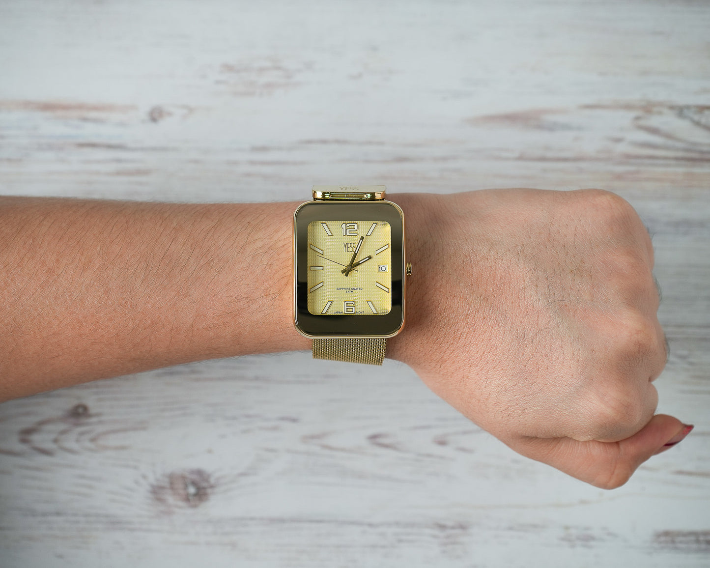 Reloj Yess Mujer Original Dorado Y25002-5
