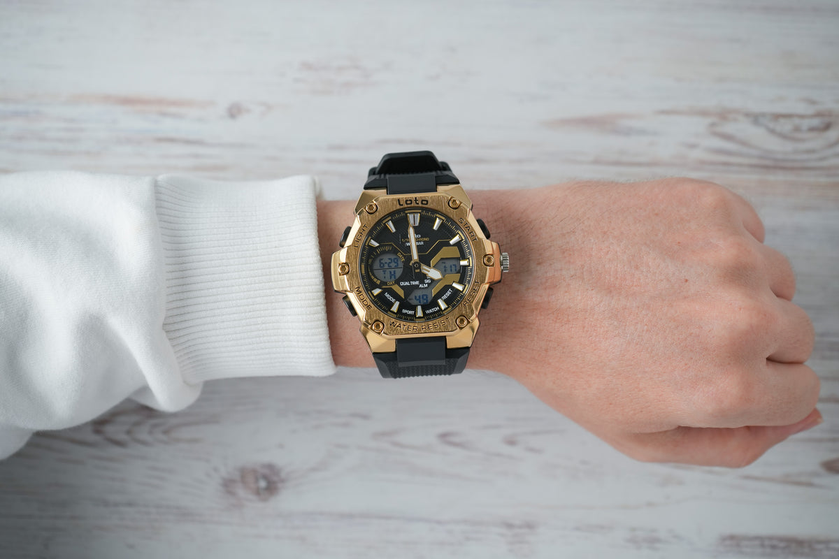 Reloj Loto Hombre Original Negro LT-2575-NEDO