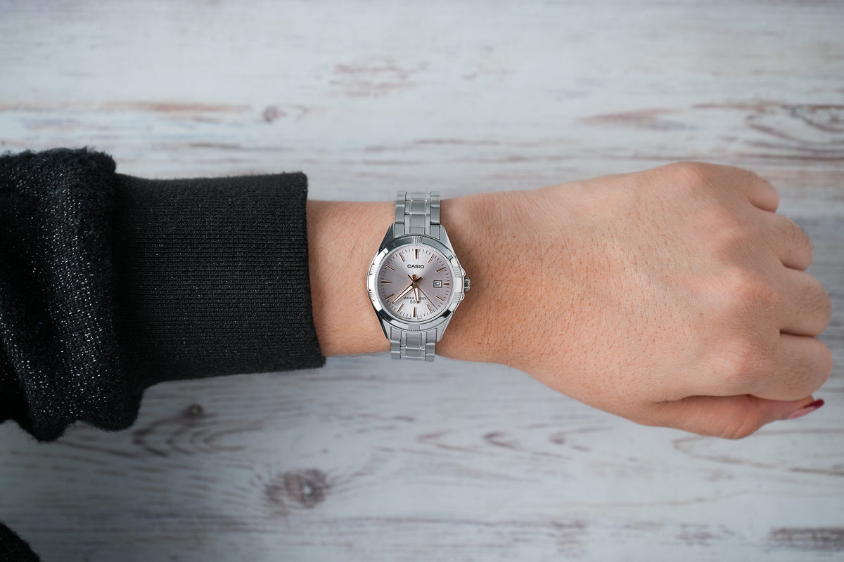 Reloj Casio Mujer Original Plateado LTP-1308D-4AV