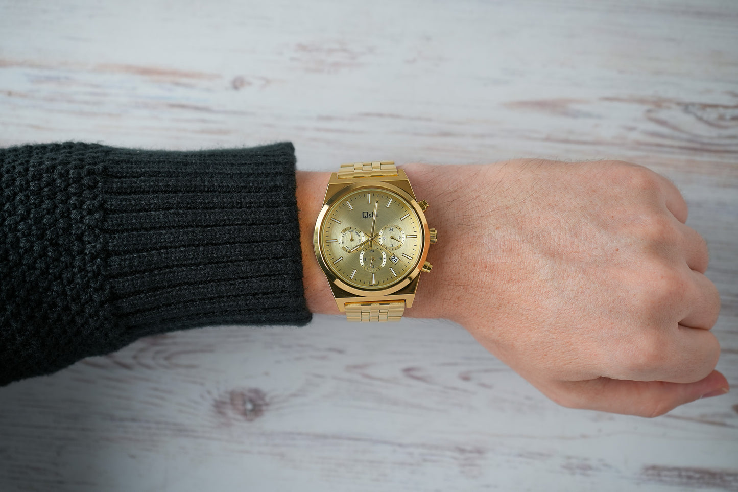 Reloj Q&Q Original Hombre Dorado A48A003Y