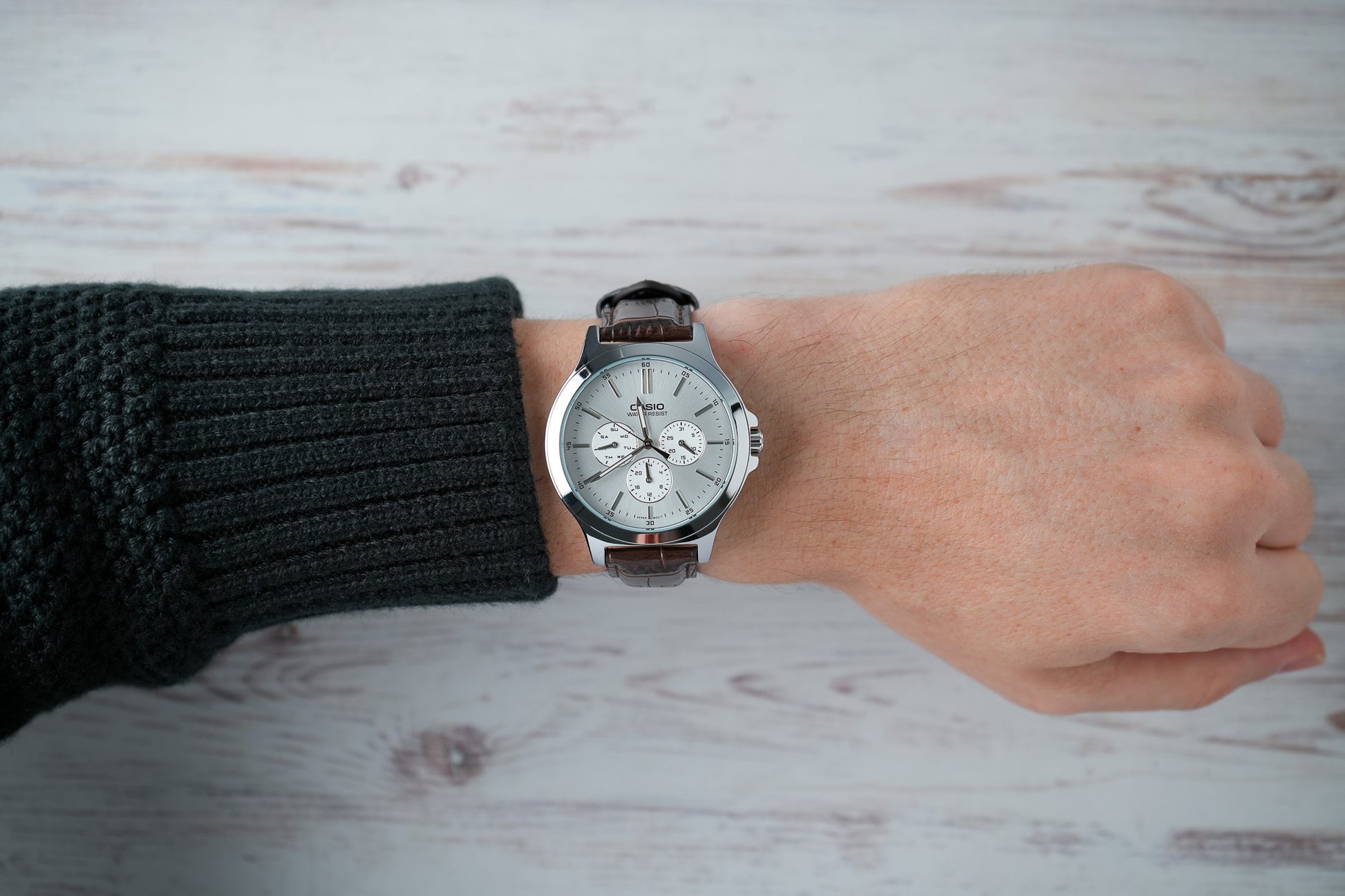 Reloj Casio Original Hombre Marrón MTP-V300L-7A