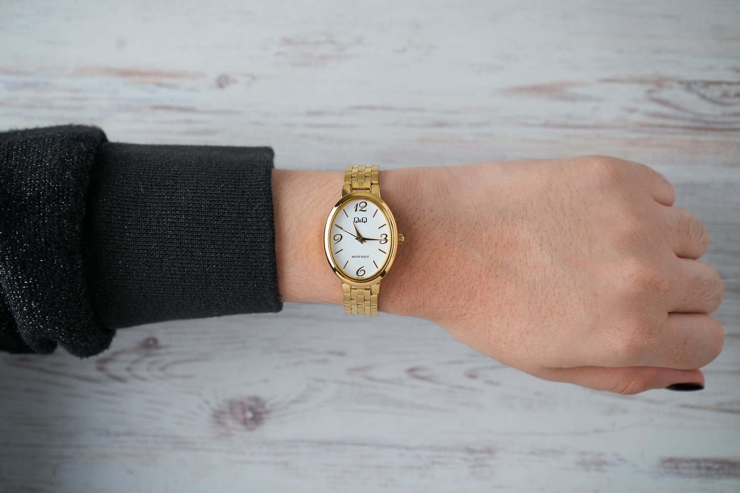 Reloj Q&Q Original Mujer Dorado Q10C004Y