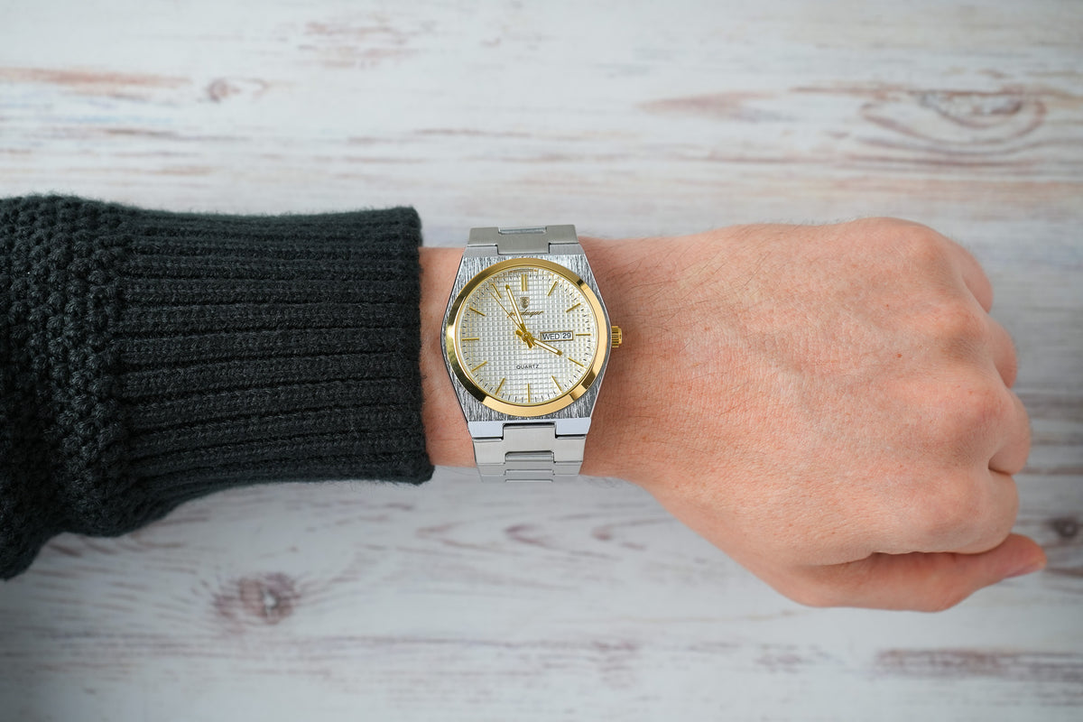 Reloj Poedagar Hombre Original Plateado PG-821-PLPL