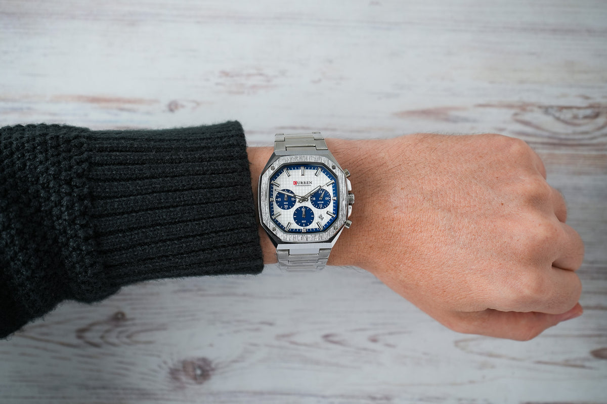 Reloj Curren Hombre Original Plateado CU8459-PLAZ
