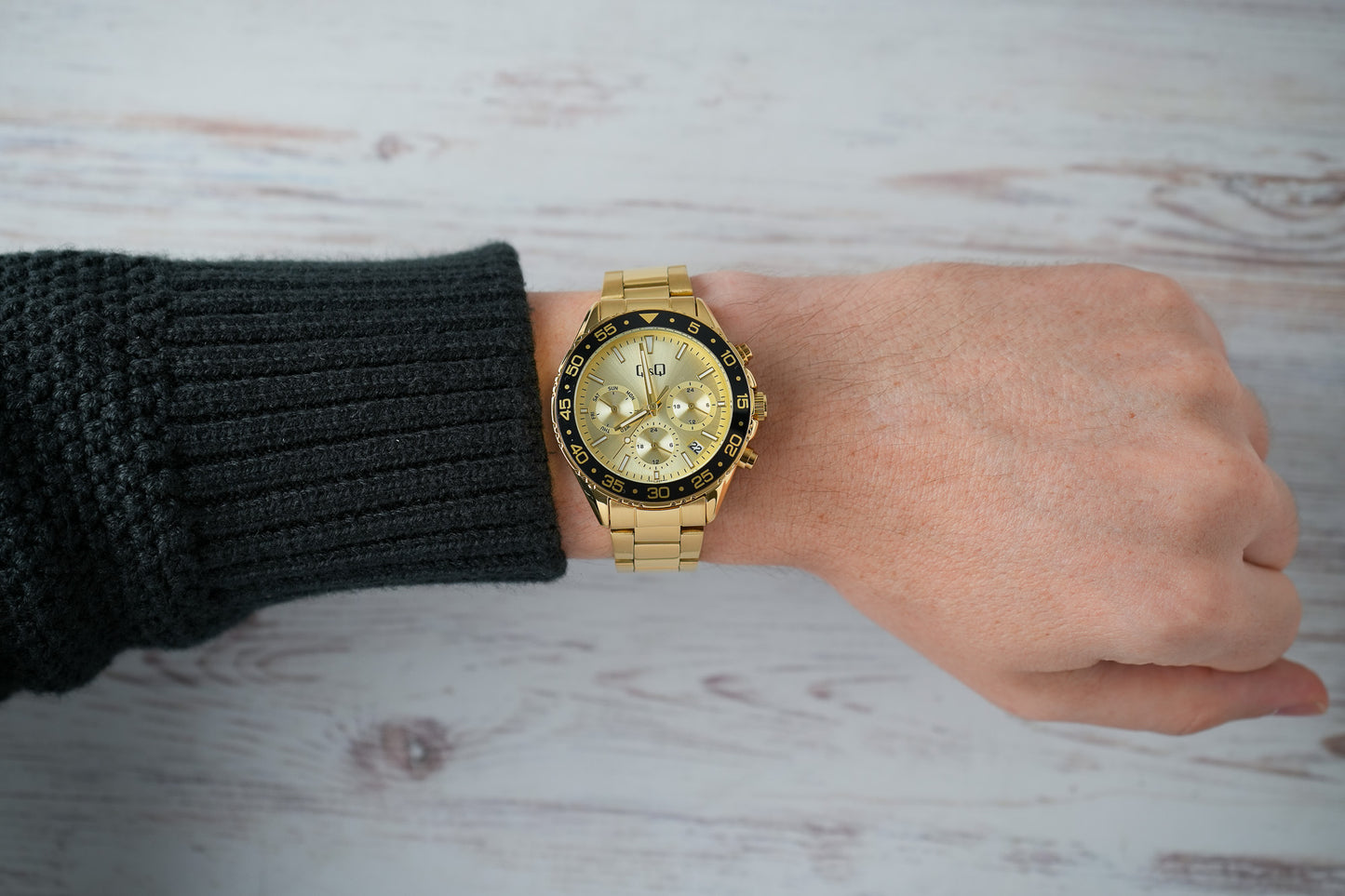 Reloj Q&Q Original Hombre Dorado A50A003Y