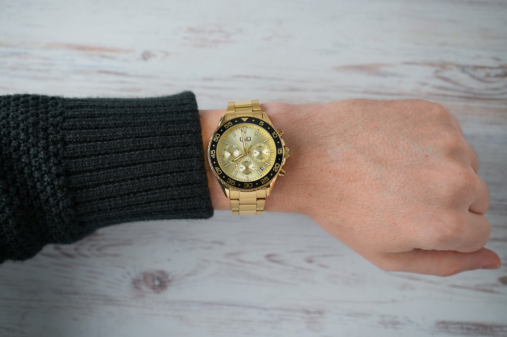 Reloj Q&Q Original Hombre Dorado A50A003Y