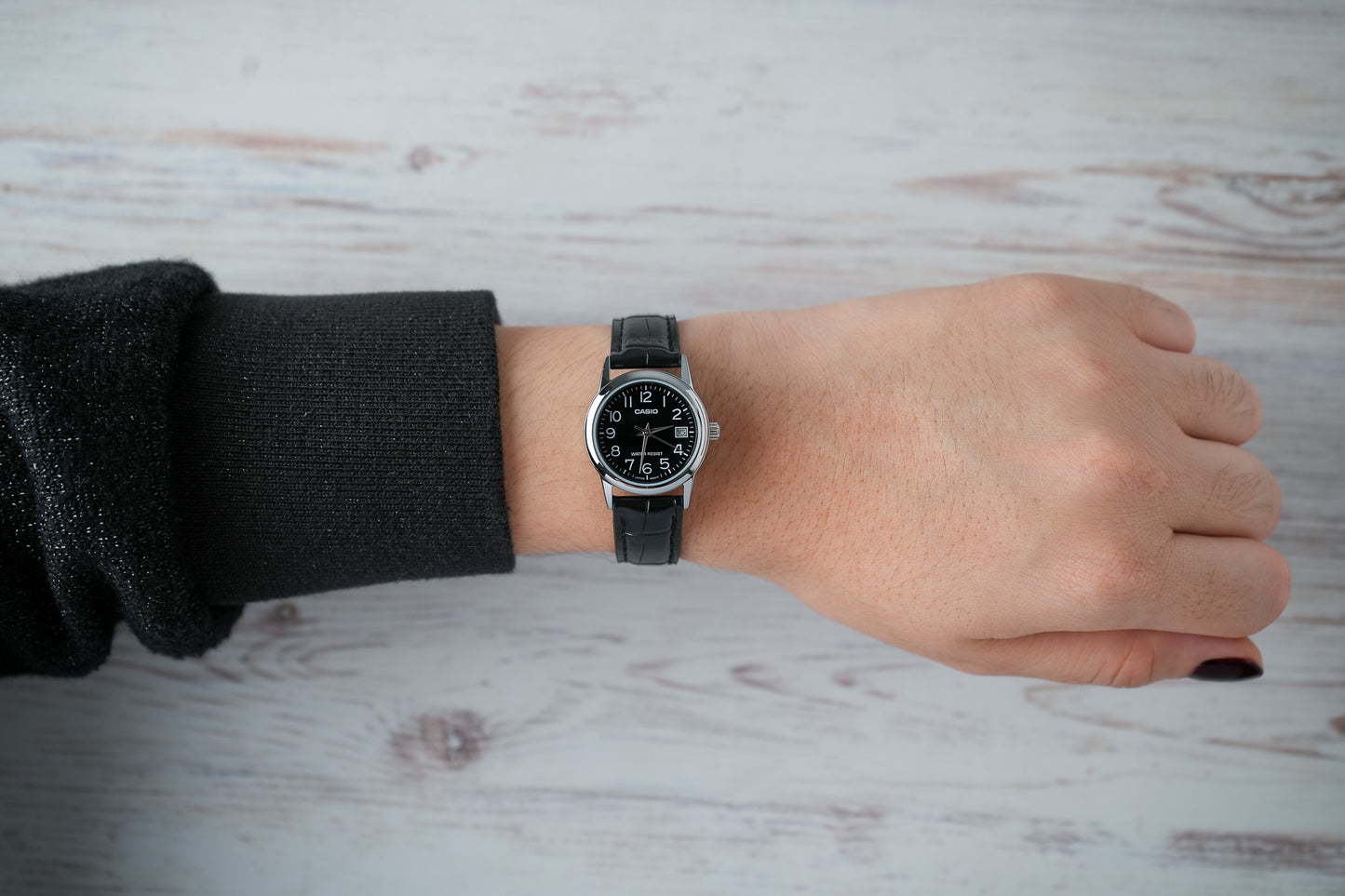 Reloj Casio Original Mujer Negro LTP-V002L-1B