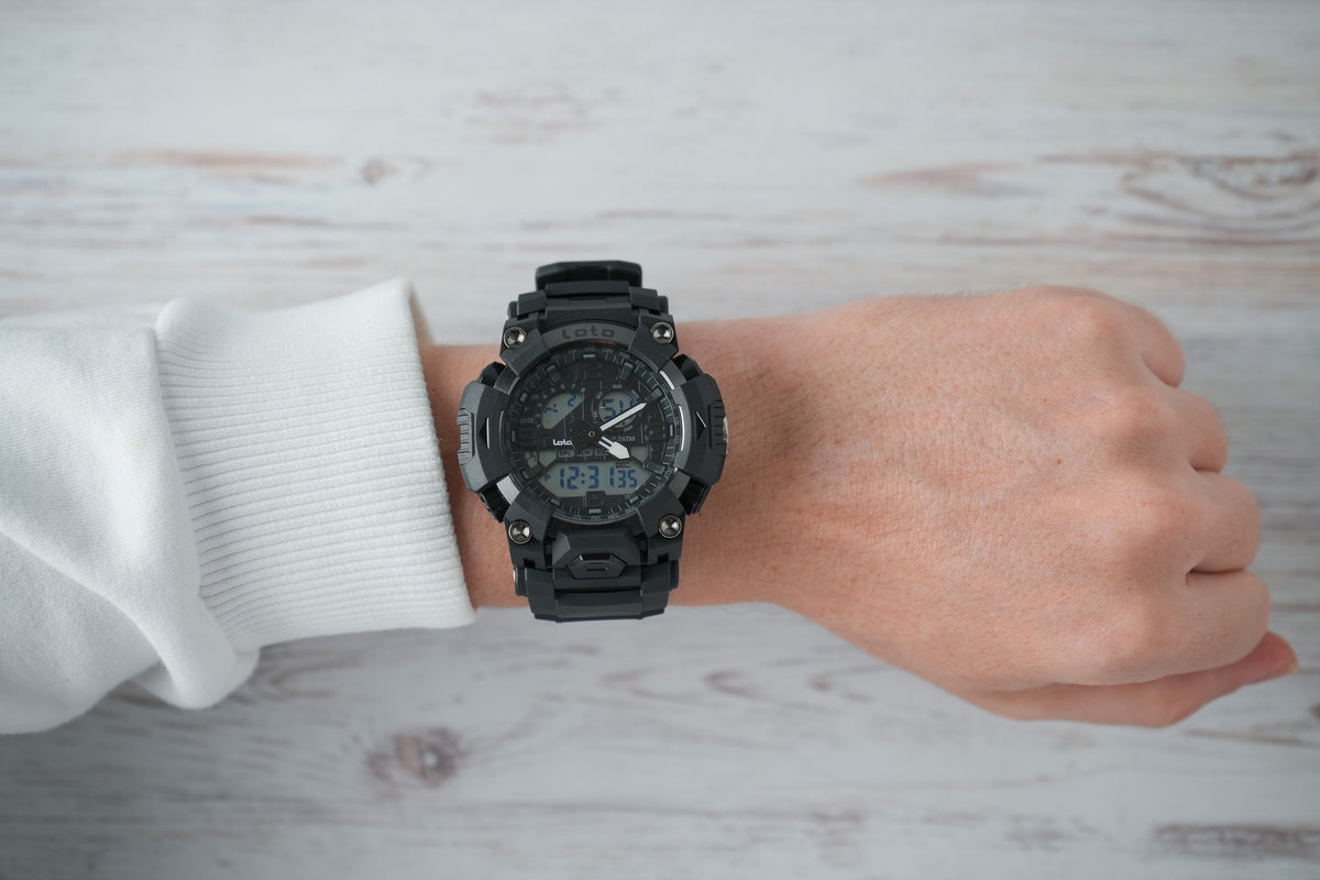 Reloj Loto Hombre Original Negro LT-2574-NENE