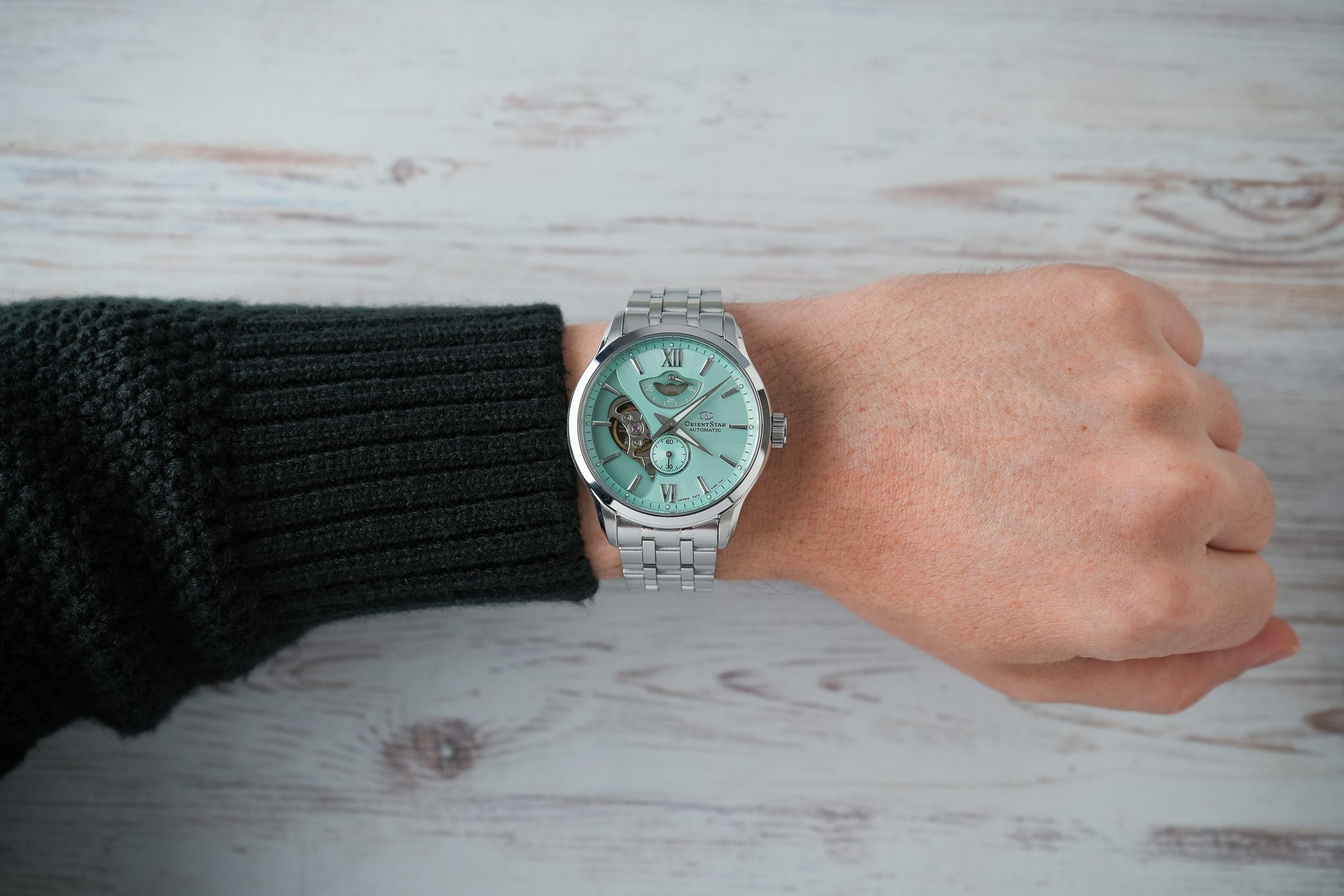 Reloj Orient Hombre Original Layered Skeleton Plateado RE-AV0B11E