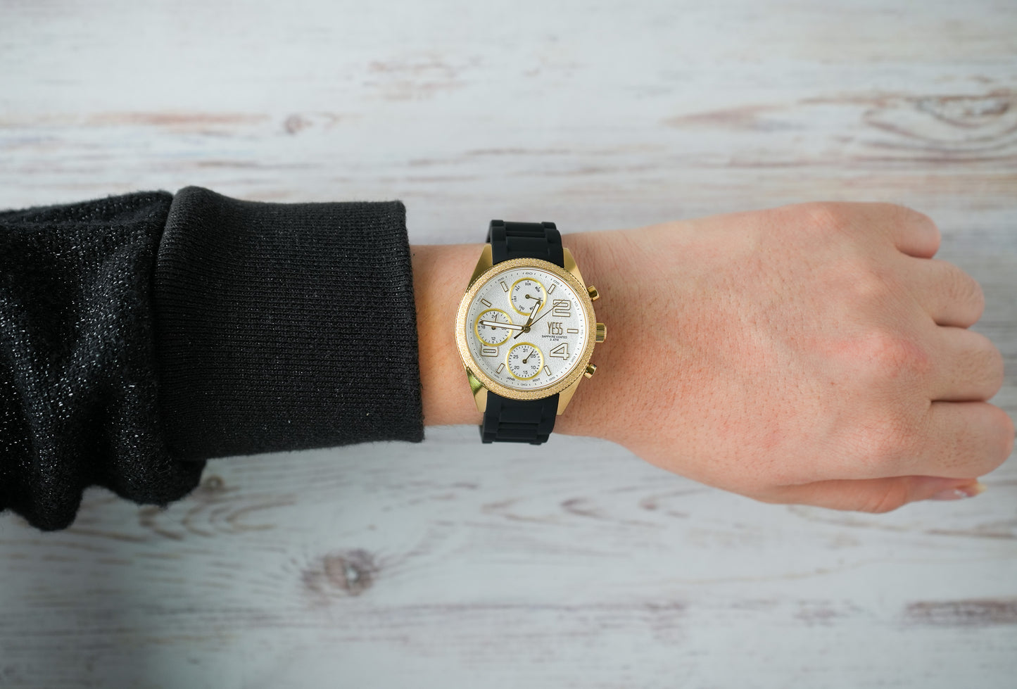 Reloj Yess Mujer Original Negro SMT-251103-3