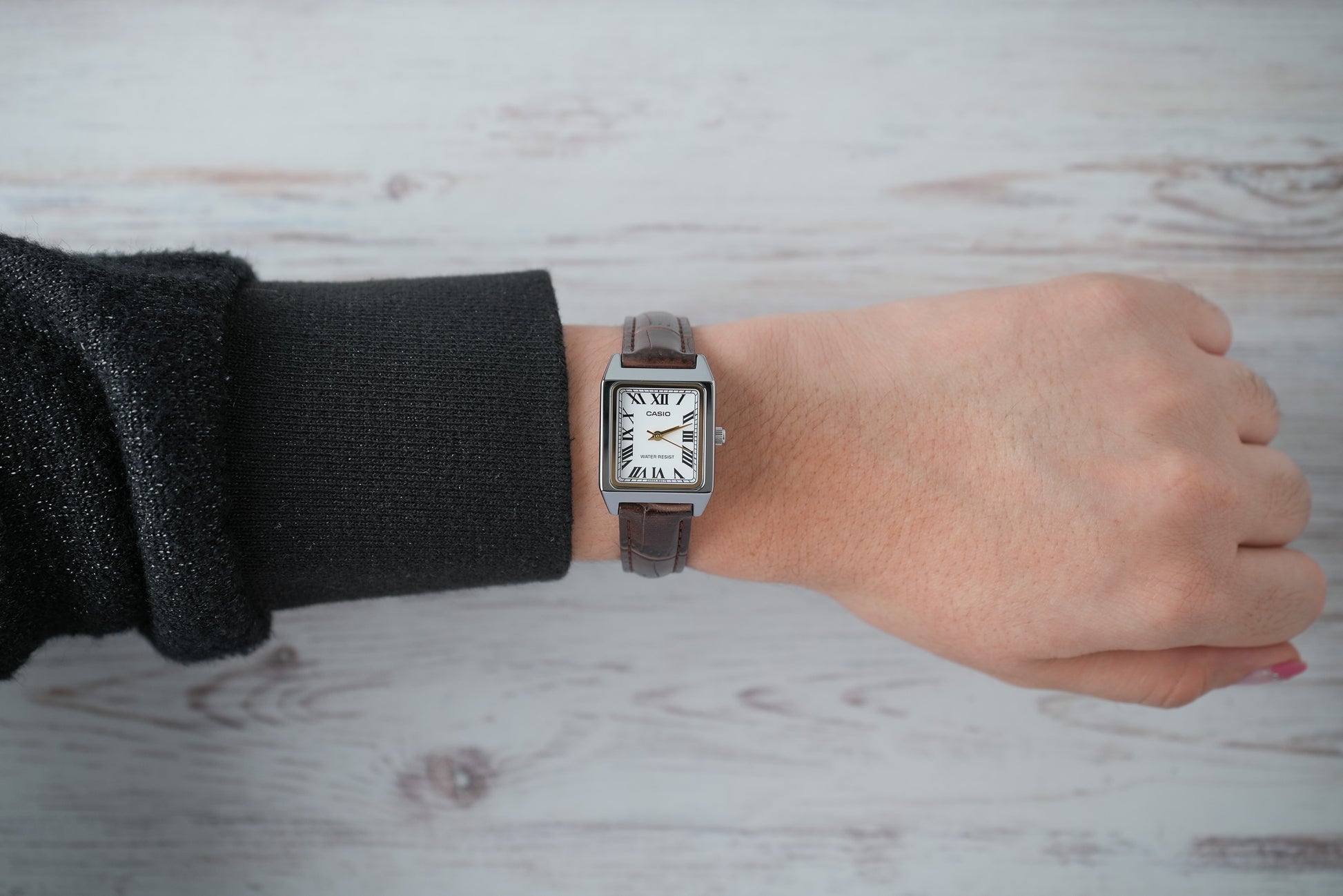 Reloj Casio Mujer Original Marrón LTP-V007L-7B2