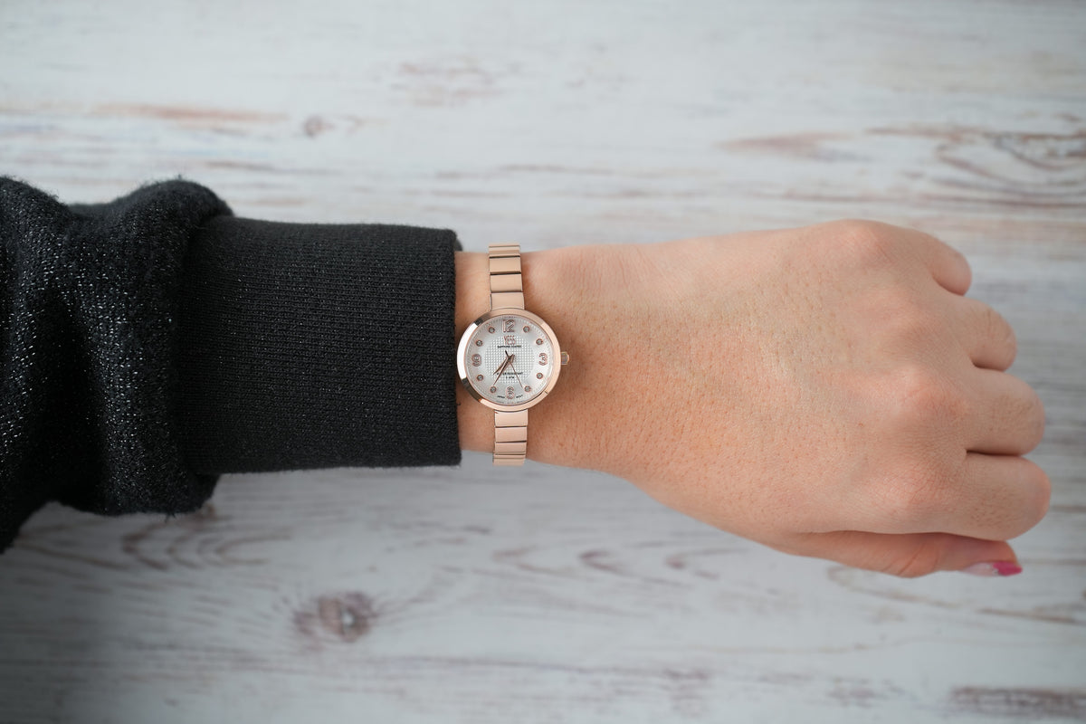 Reloj Yess Mujer Original Oro Rosa SMT-251187-5