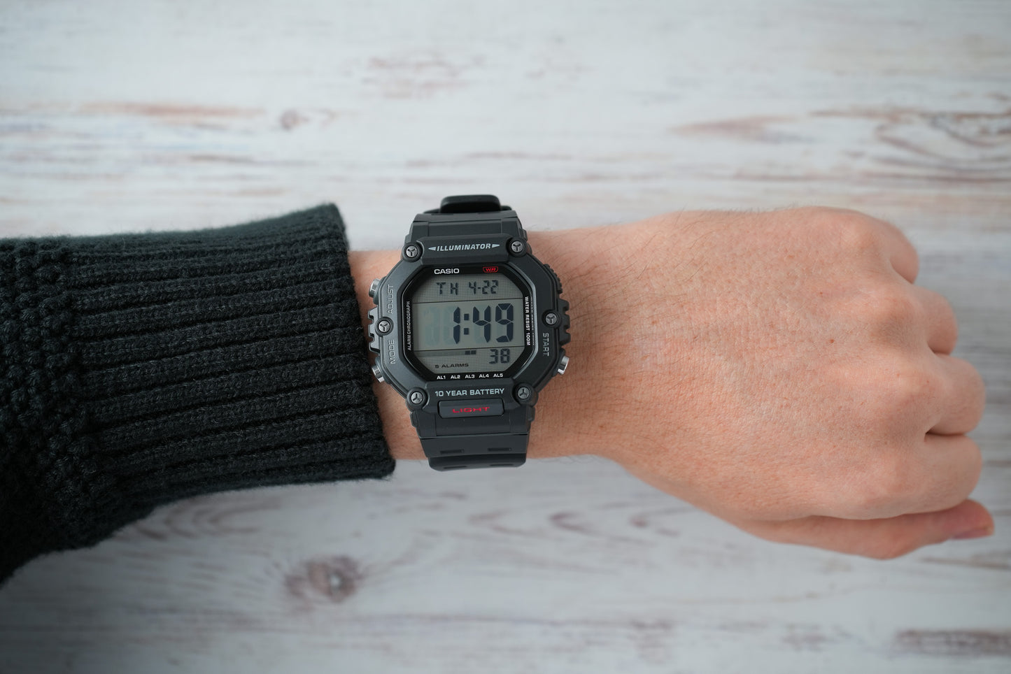 Reloj Casio Hombre Original Negro AE-1600H-1AV