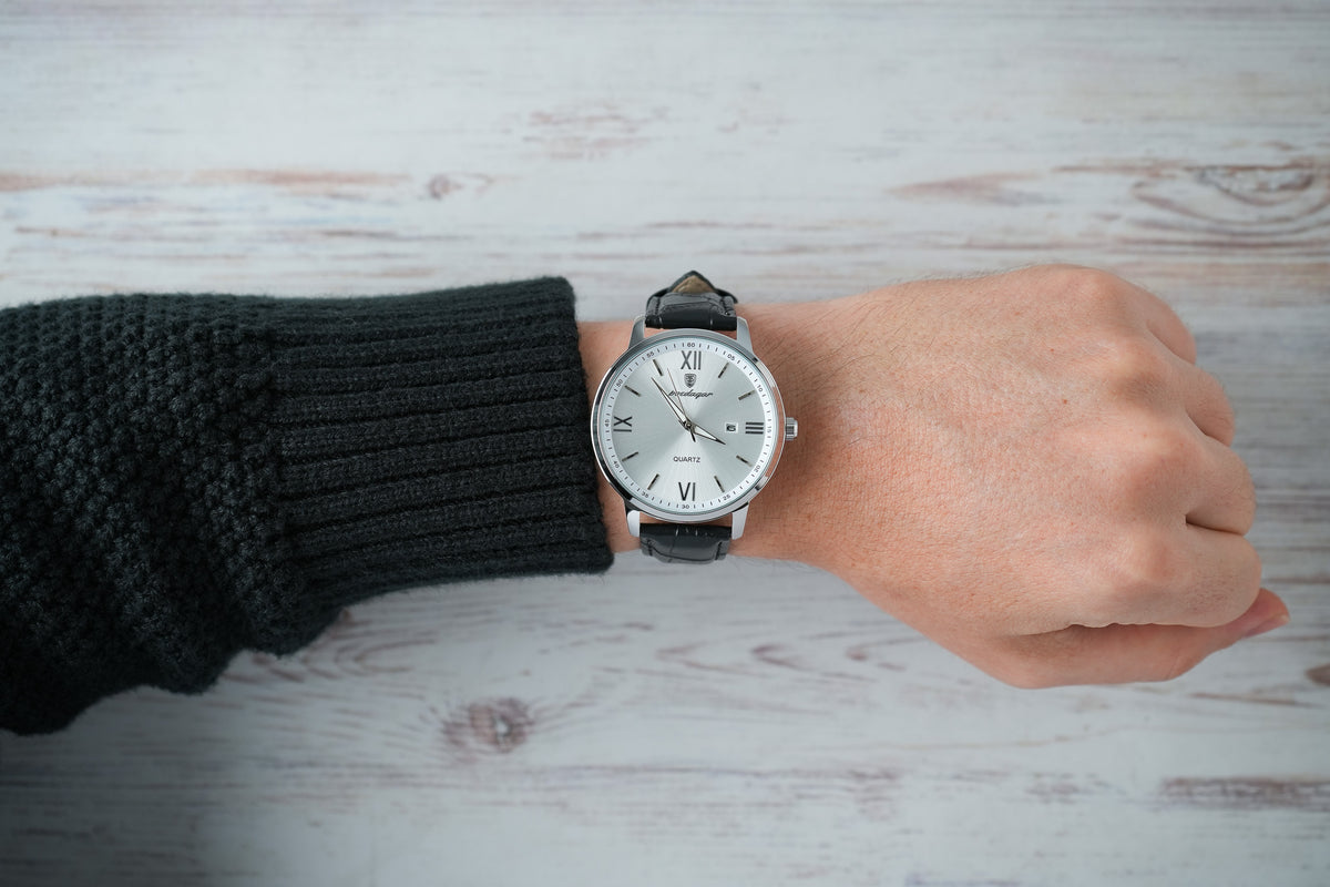 Reloj Poedagar Hombre Original Negro PG-836-NEPLPL