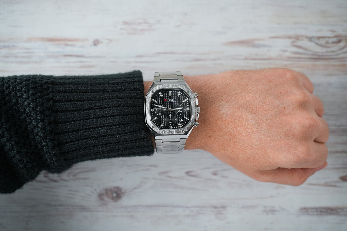 Reloj Curren Hombre Original Plateado CU8459-PLNE