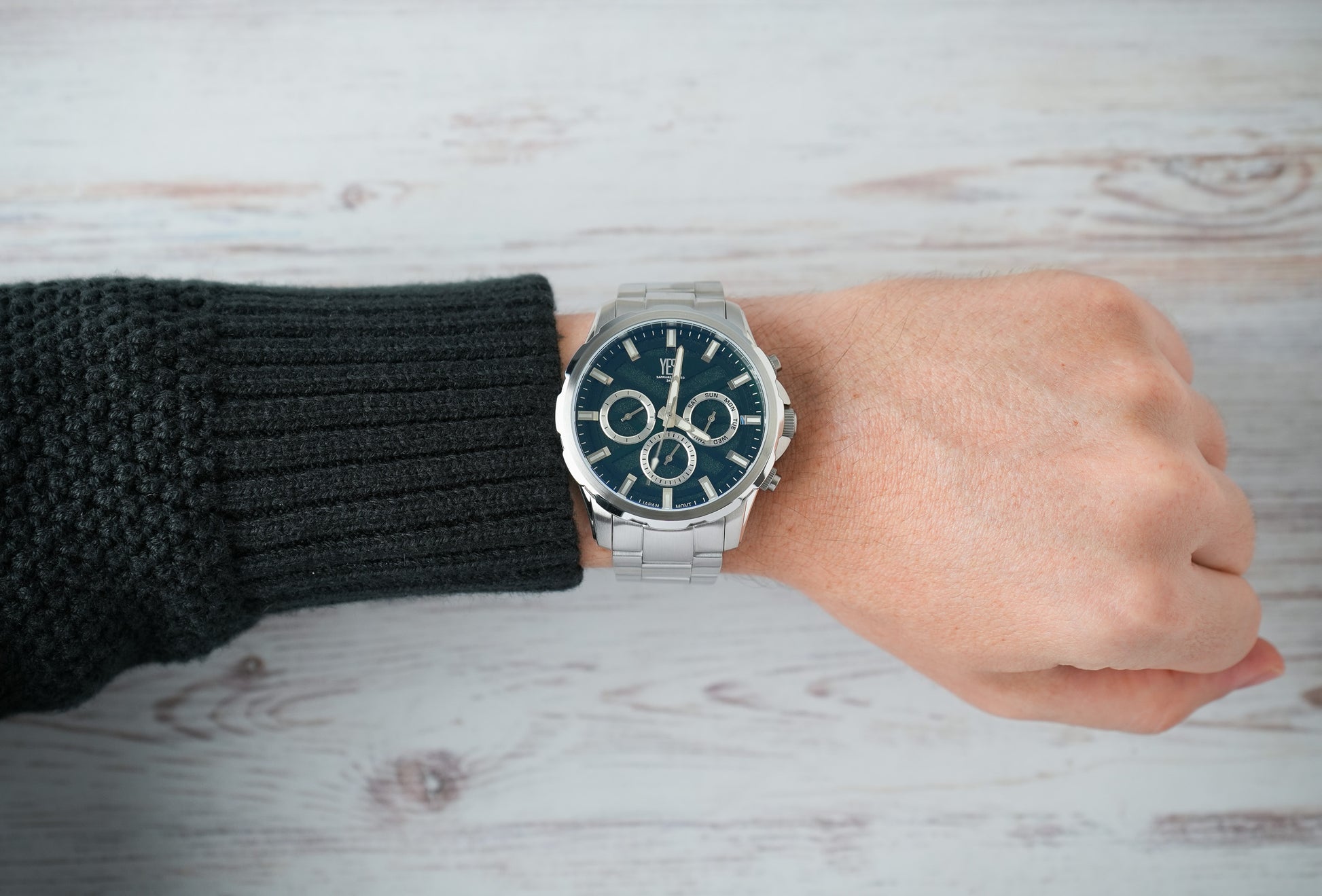 Reloj Yess Hombre Original Plateado T647GS-5