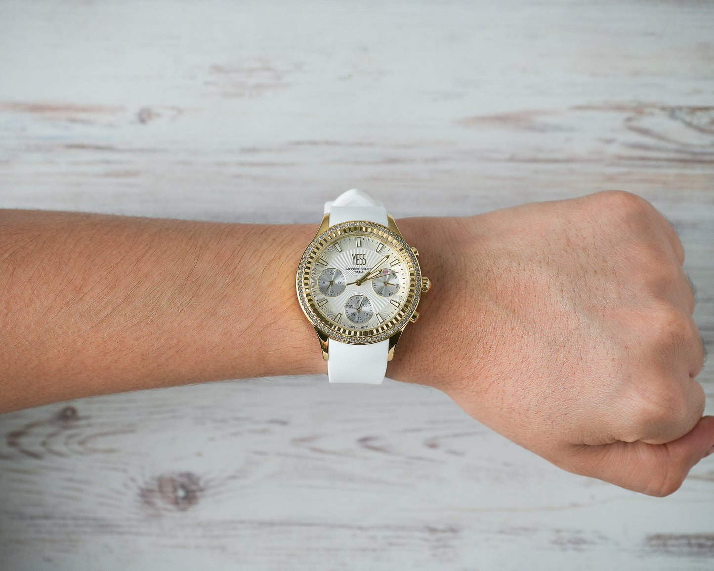 Reloj Yess Mujer Original Blanco SMT-250506-3