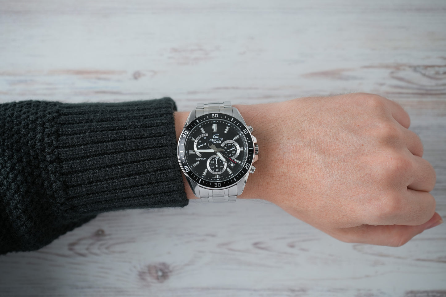 Reloj Casio Edifice Hombre Original Plateado EFR-552D-1AV