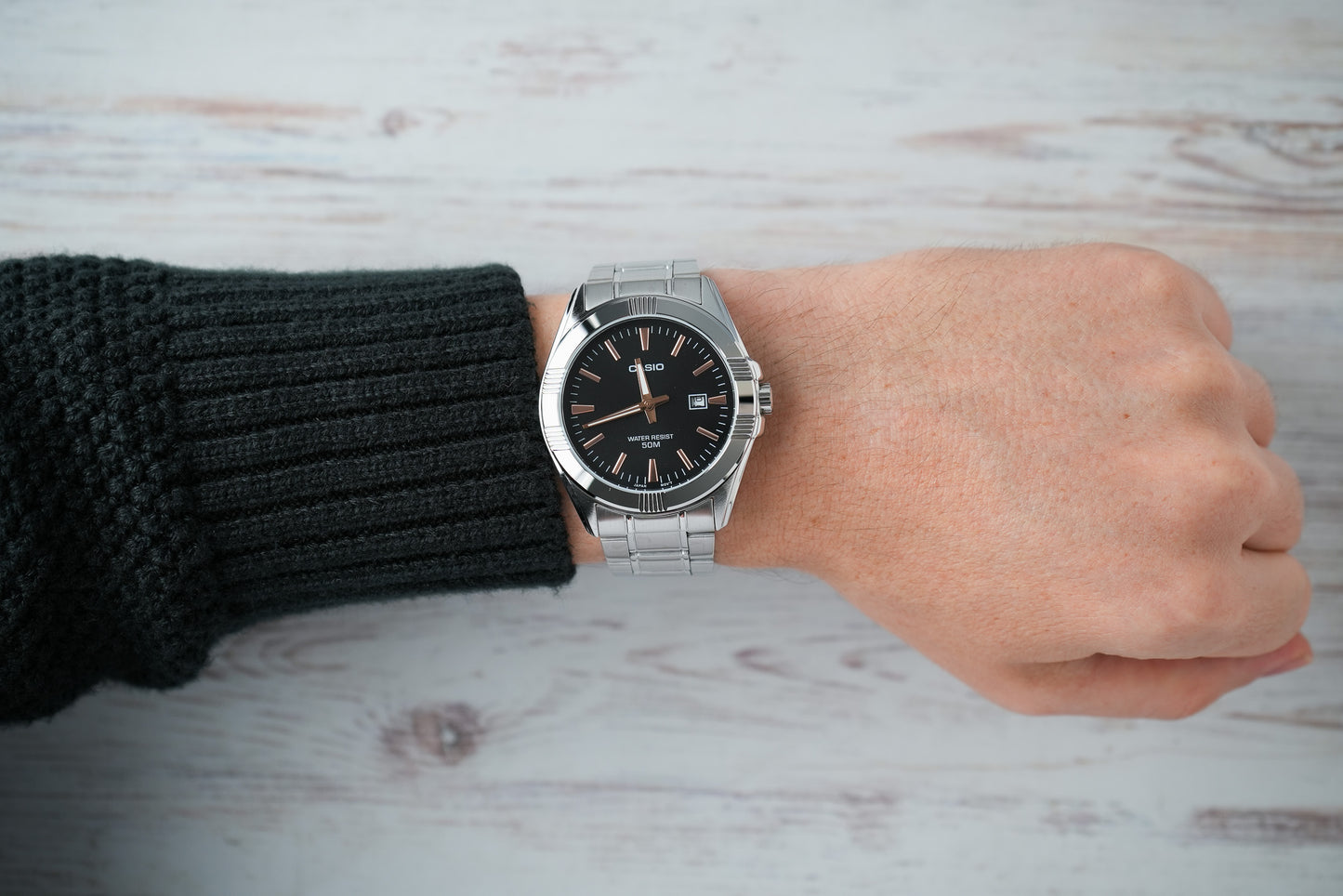 Reloj Casio Hombre Original Plateado MTP-1308D-1A2V