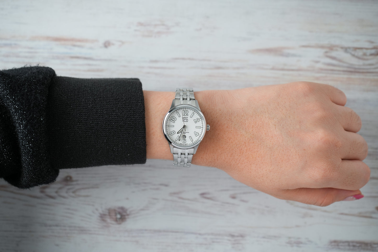 Reloj Yess Mujer Original Plateado Y25040-1